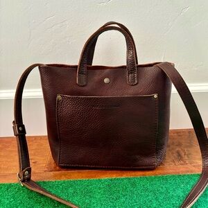 Portland Leather Mini Crossbody in Coldbrew